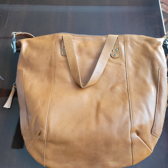 Latico Tan Leather Tote Bag - Picture 2 of 6